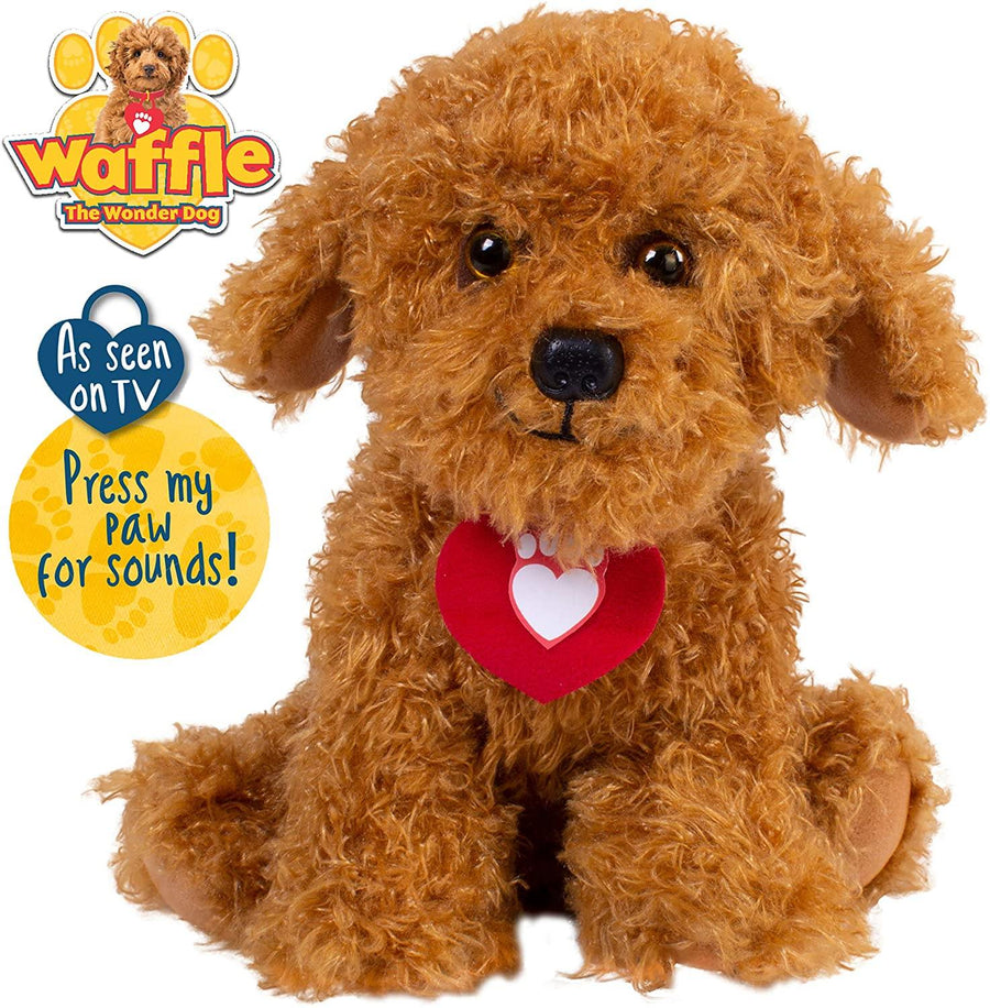 Waffle the Wonder Dog Soft Toy with Sounds - Yachew