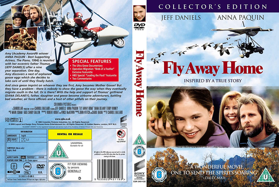 Fly Away Home [1996] [DVD]