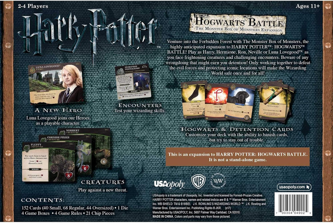 USAopoly - Harry Potter: Hogwarts Battle - Box of Monsters Expansion - Board Game
