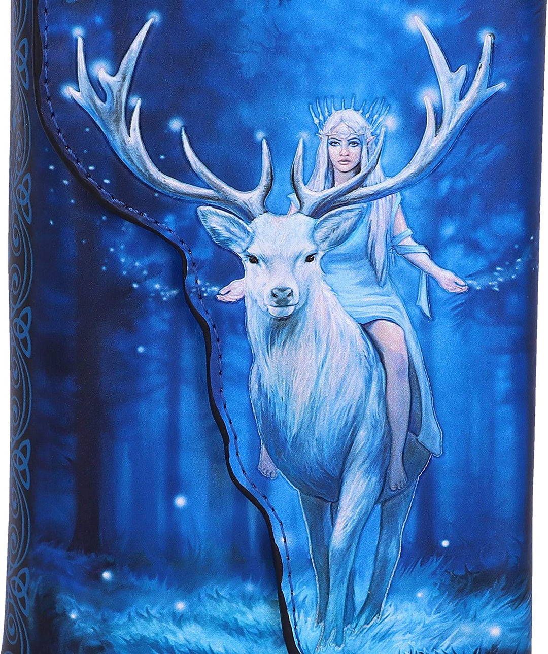 Nemesis Now Anne Stokes Fantasy Forest Elven Queen and Stag Embossed Purse, Blue