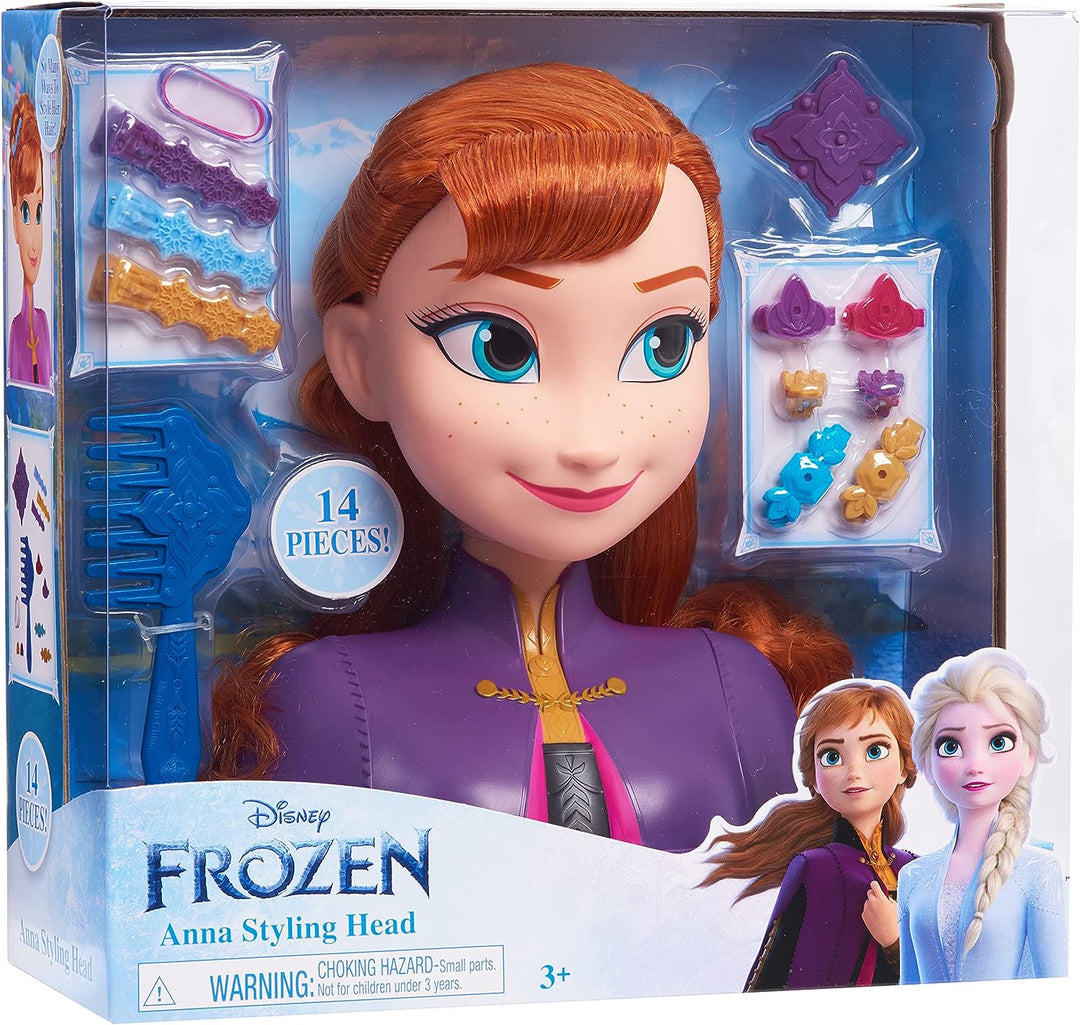 Disney Frozen 2 Anna styling heads, 14 pieces. , Black