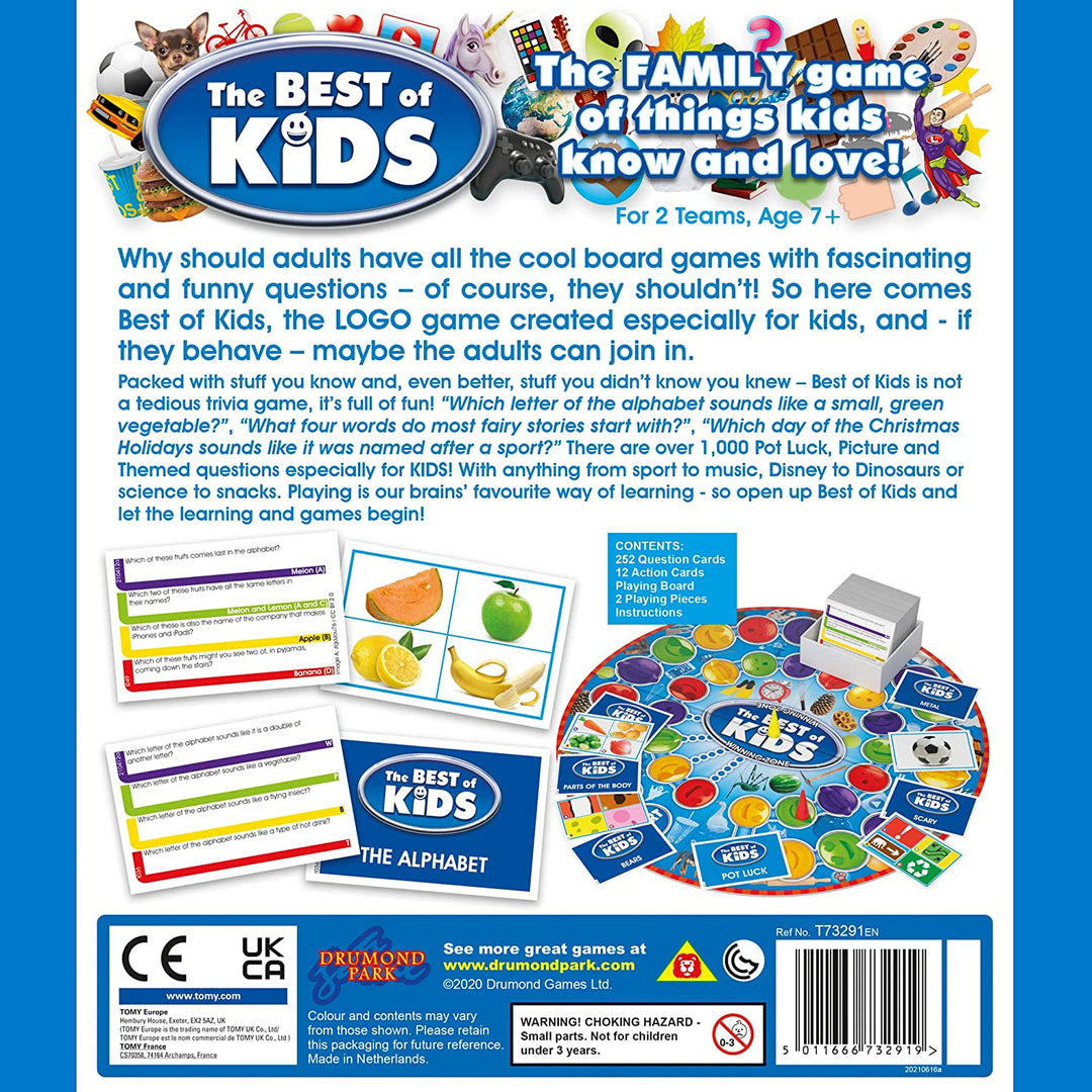 Drumond Park LOGO Best of Kids Board Game, Board Game for Kids, Family Kids Boar