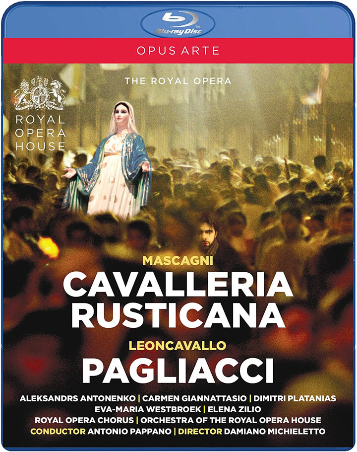 Mascagni:Cavalleria Rustcana [Eva-Maria Westbroek; Aleksandrs Antonenko; Elena Zilio; Orchestra of the Royal Opera House ,Antonio Pappano] [OPUS ARTE: OABD7200D] [2016] [Blu-ray]