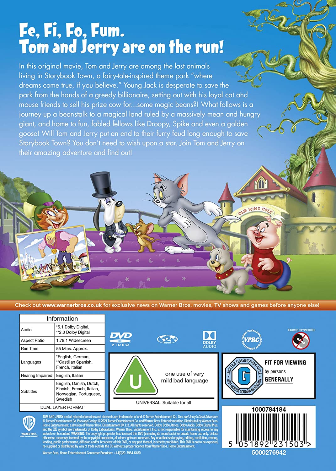 Tom and Jerry's Giant Adventure [New line look] [2013] - Animation [DVD]