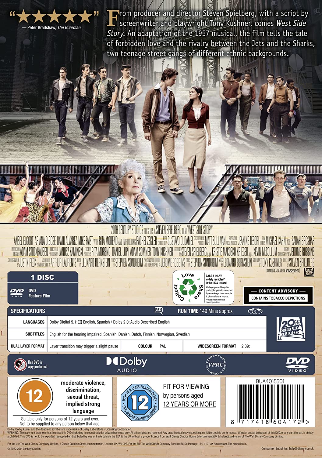 West Side Story [2022] [DVD]