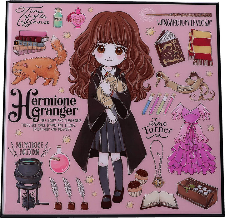 Nemesis Now Harry Potter Hermione Grainger Cartoon Crystal Clear Art, Pink, 32cm