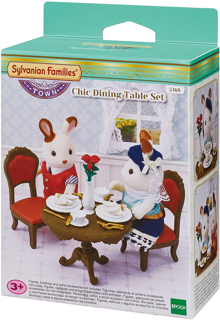 Sylvanian Families 5368 Chic Dining Table Set, Multicolor
