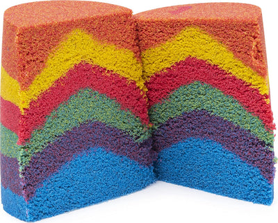 Kinetic Sand Rainbow Mix Set with 3 Colours of Kinetic Sand (382g)