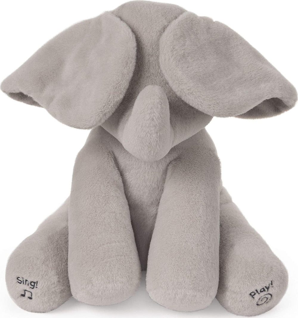 Gund Animated Flappy the Elephant Stuffed Animal Plush, Grey - Yachew