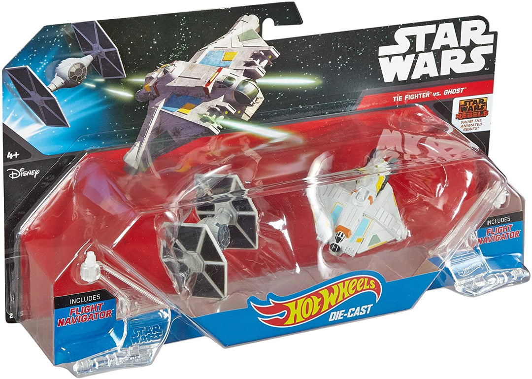 Hot Wheels Star Wars Starships Rebels Ghost vs. TIE Fighter 2-Pack