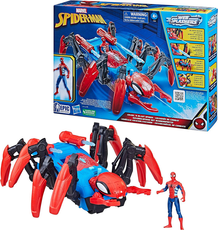 Marvel Spider-Man Crawl 'N Blast Spider with Spider-Man Action Figure