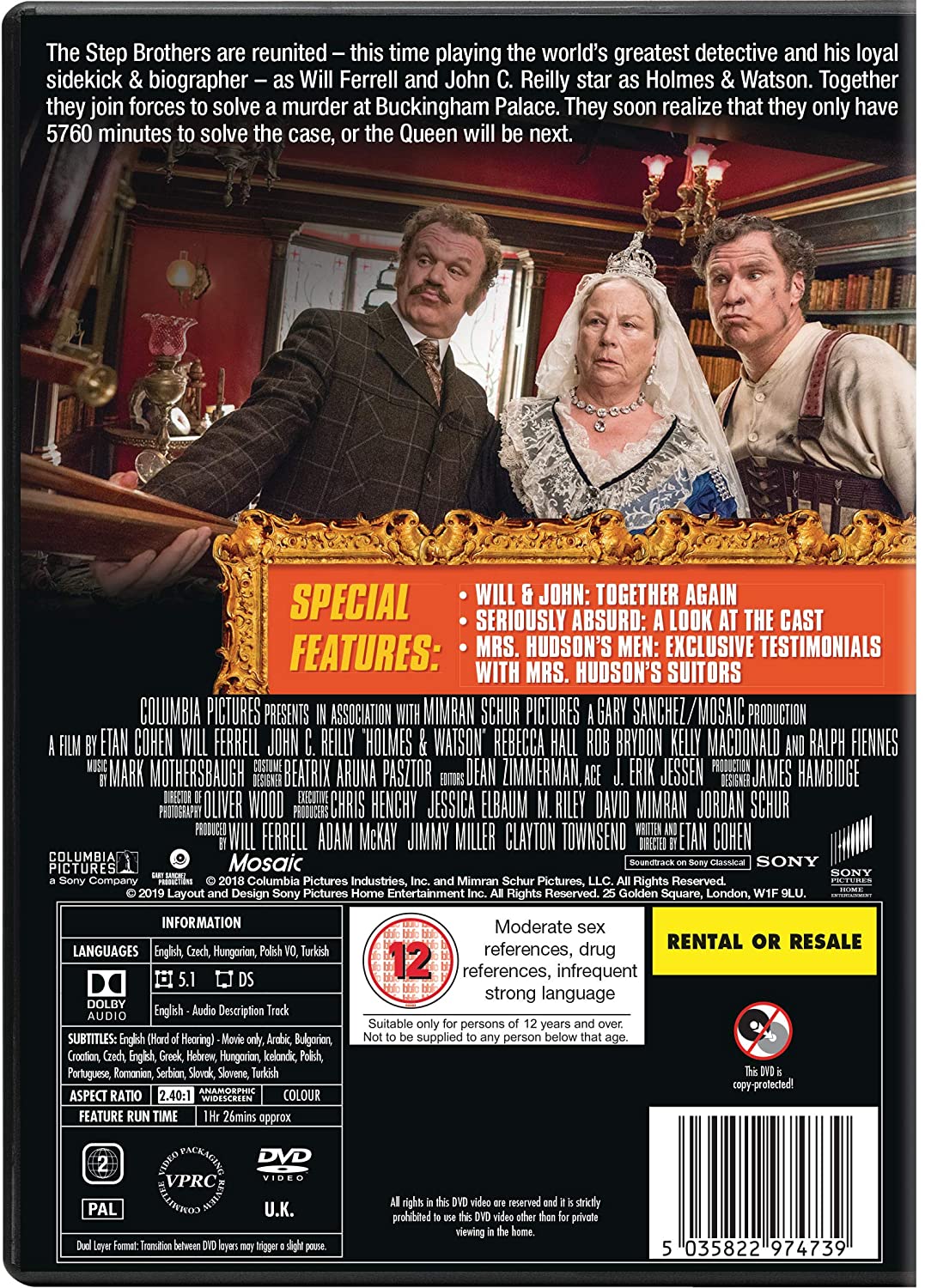 Holmes & Watson - Mystery/Comedy [DVD]
