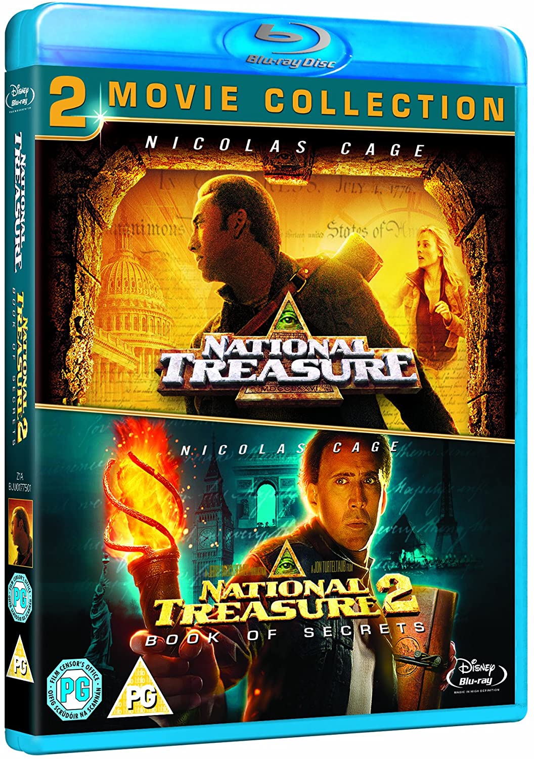 National Treasure 1 & 2 Double Pack [Region Free] - Action/Adventure [Blu-ray]