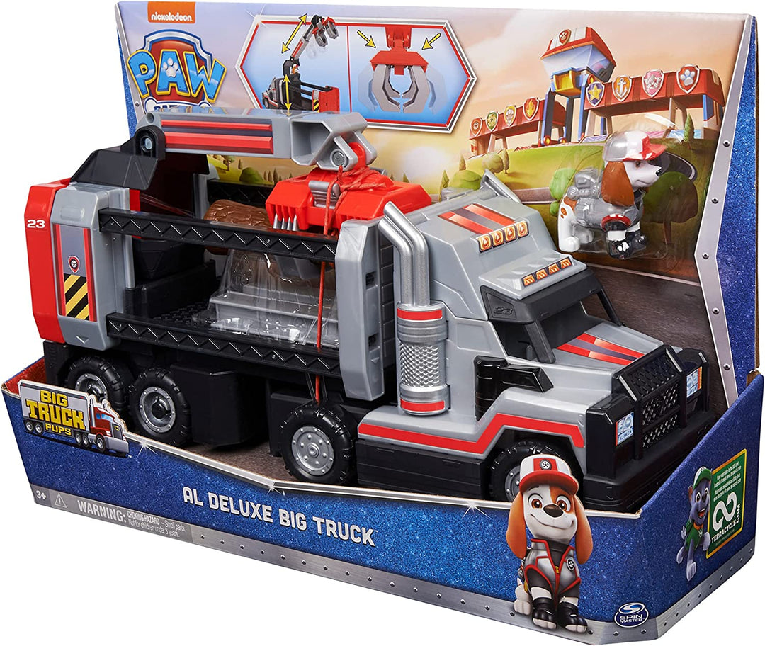 PAW Patrol, Al’s Deluxe Big Truck Toy with Moveable Control Pod, Extendable Claw