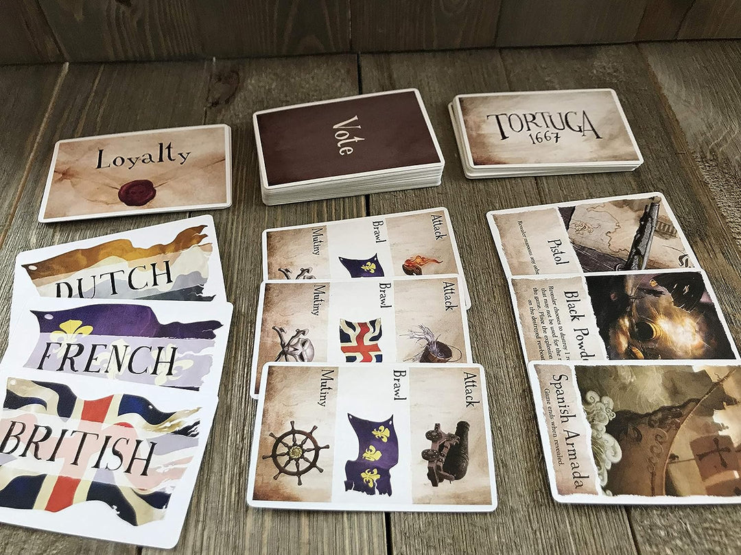 Facade Games | Tortuga 1667 | Board Game | Ages 12+ | 2 to 9 Players | 20 to 40 Minutes Playing Time