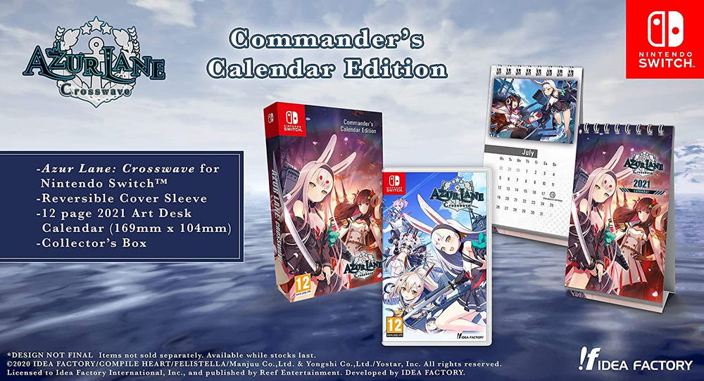 Azur Lane Crosswave Commanders Calendar Edition Nintendo Switch - Yachew