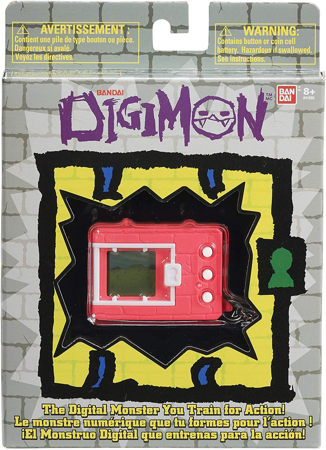 Digimon (Original) Neon Red - Virtual Monster Pet by Tamagotchi, 41861