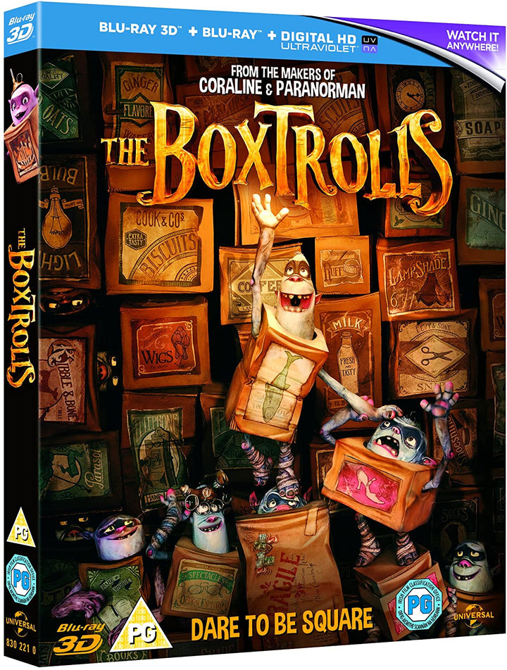 The Boxtrolls (Blu-ray 3D + Blu-ray + UV Copy)