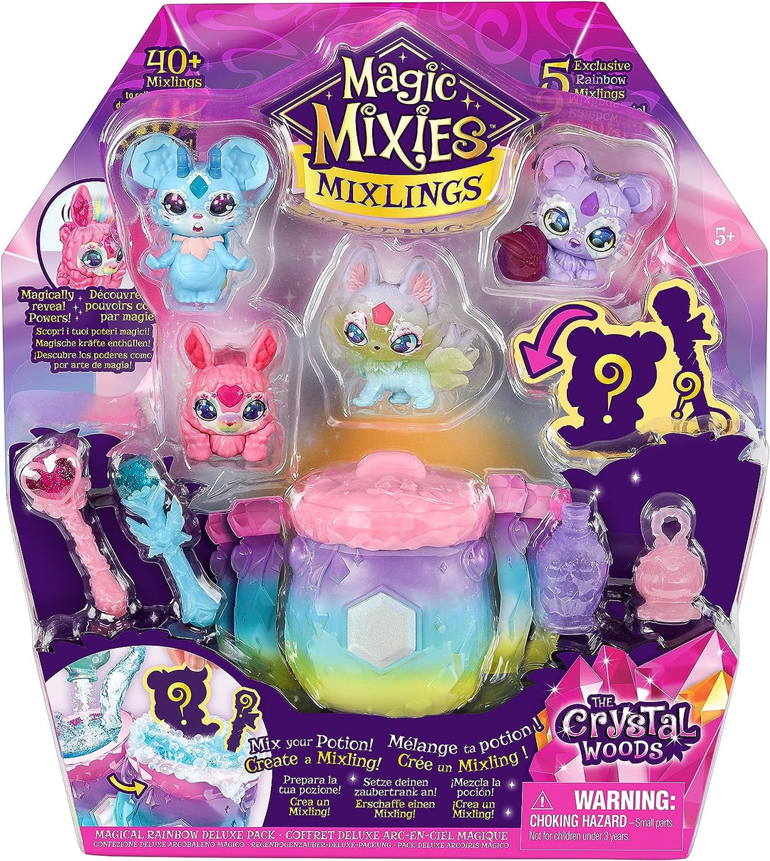 Magic Mixies Mixlings Magical Rainbow Deluxe Pack Contains 5 Exclusive Mixlings
