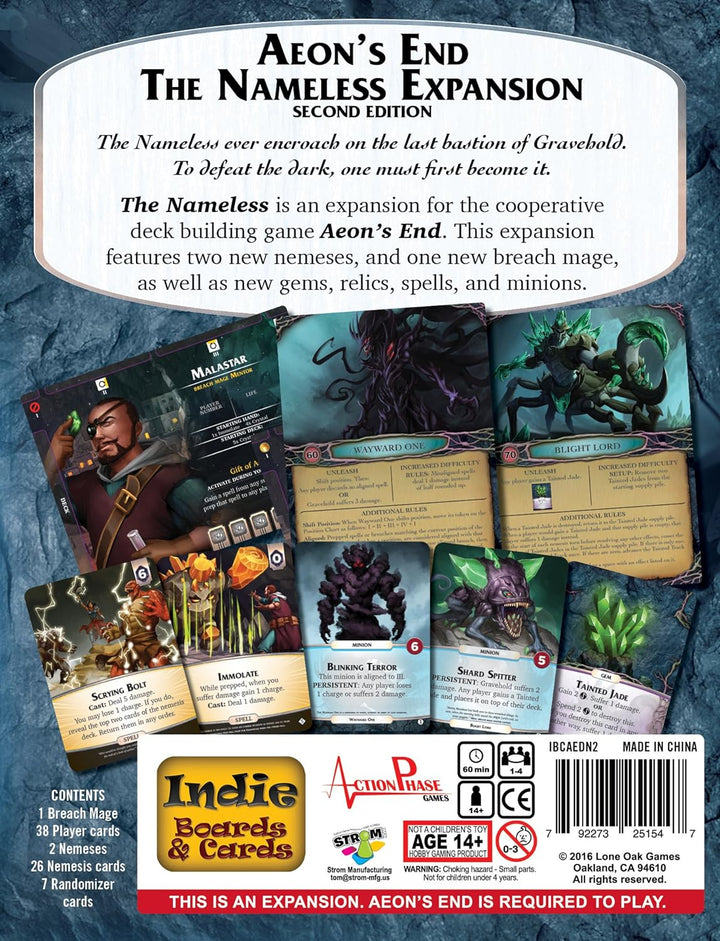 Indie Board & Card Games IBG0AED3 AEGON's End The Nameless 2Nd Board Game