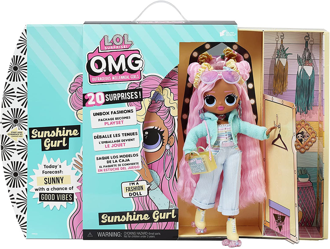 LOL Surprise OMG Fashion Doll SUNSHINE GURL - With 20 Surprises, Designer Clothes & Fashionable Accessories - Package Playset - Series 4.5 - Collectable for Boys & Girls Ages 4+