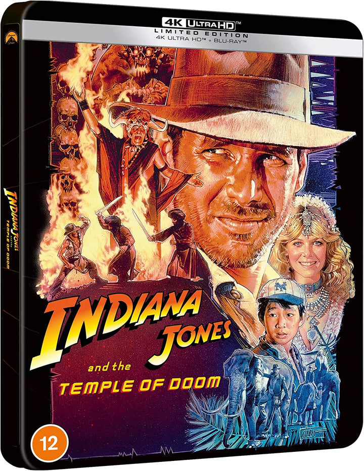 Indiana Jones And The Temple Of Doom - 4K & Blu Ray Steelbook [Region [Blu-ray]