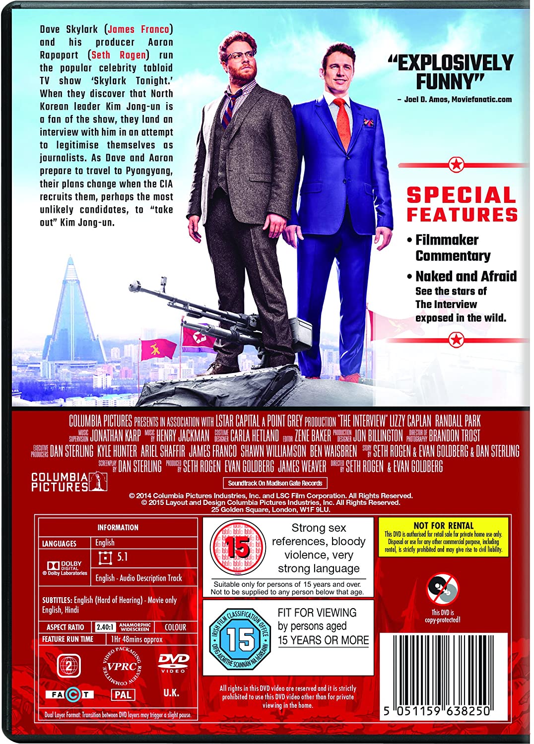 The Interview [2015] - Comedy/Action  [DVD]