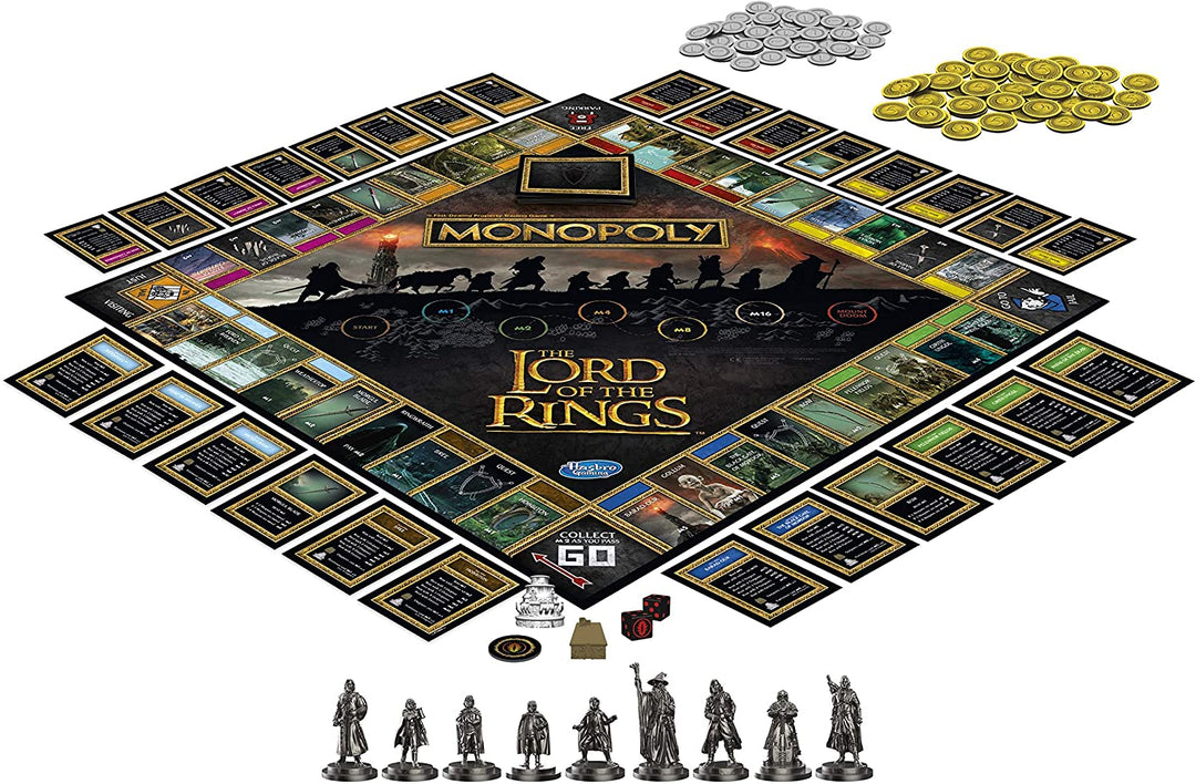 Monopoly The Lord of the Rings Edition Board Game Inspired by the Movie Trilogy