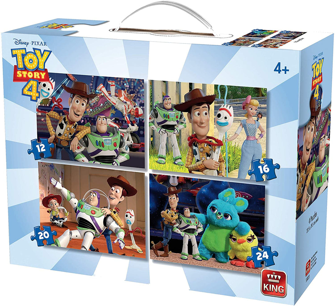 4 in 1 Disney Toy Story 4 Jigsaw Puzzle - In Suitcase