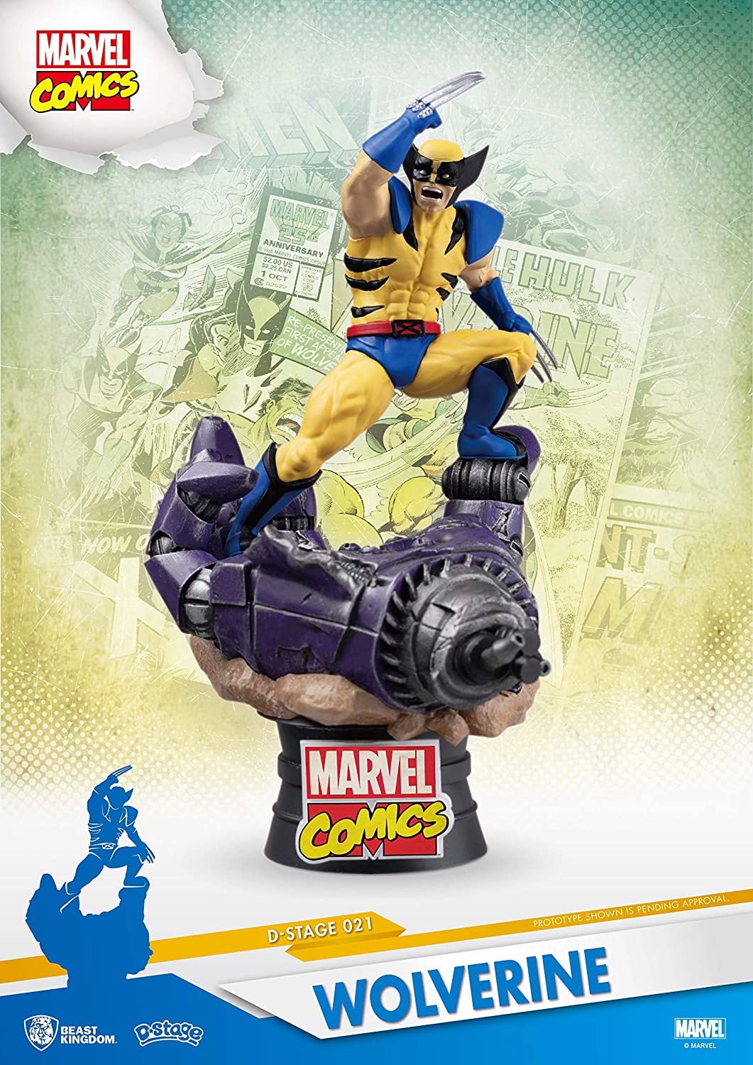 Marvel Comics D-Stage PVC Diorama Wolverine 15 cm Dioramas, DS-021