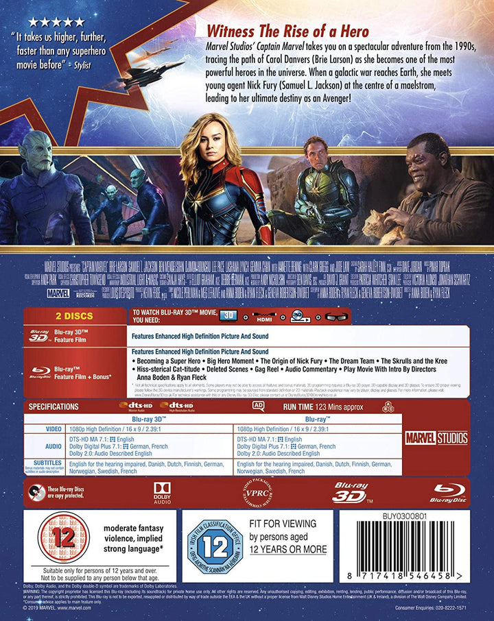 Marvel Studios Captain Marvel - Action/Adventure [Blu-Ray]