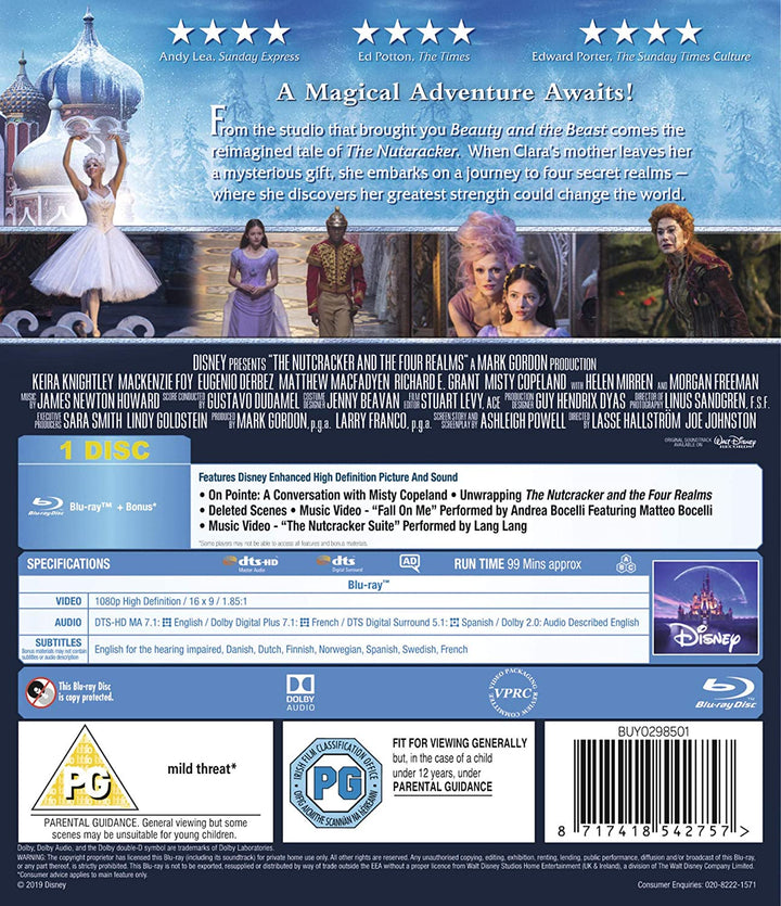 The Nutcracker And The Four Realms [Blu-ray] - Family/Fantasy [Blu-Ray]