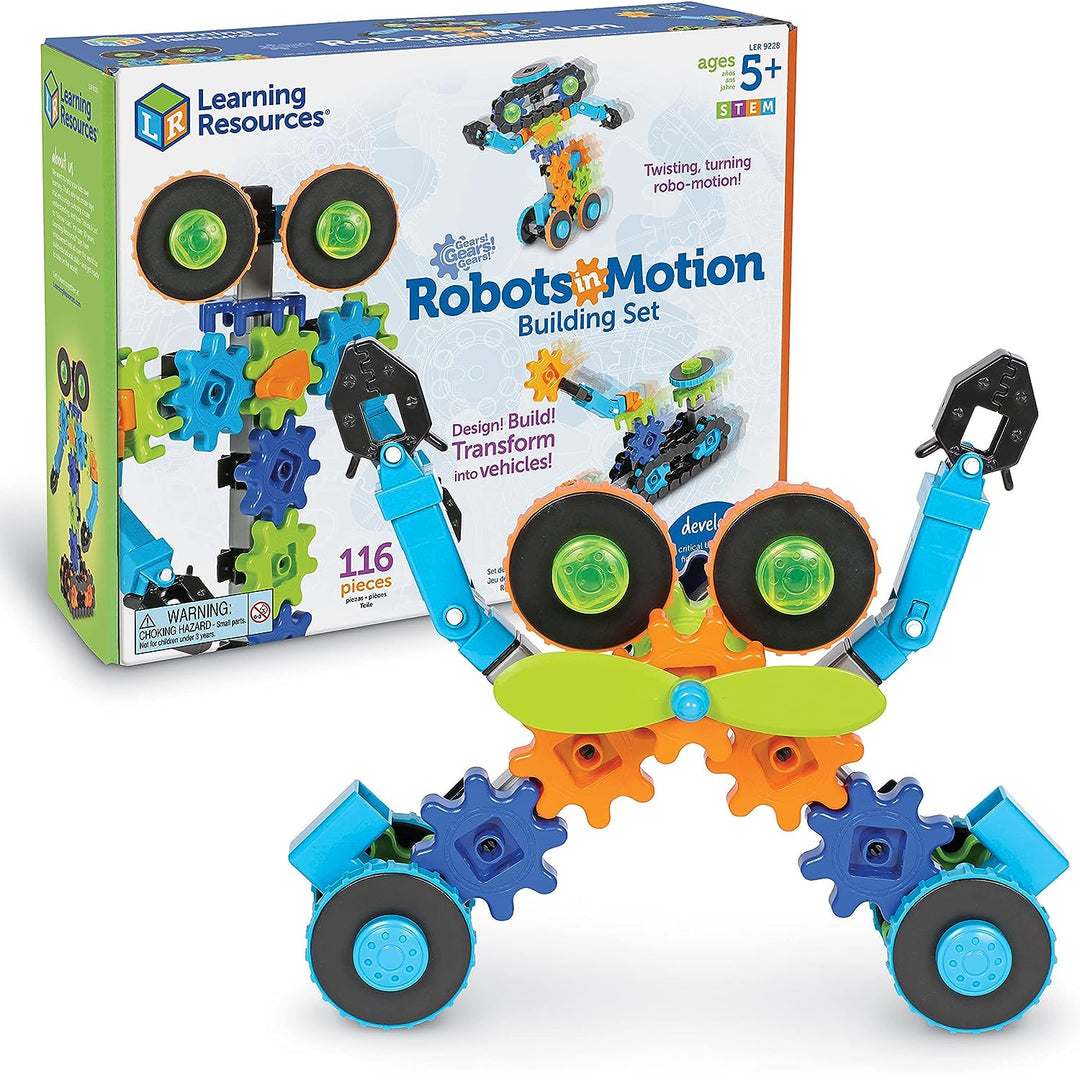 Learning Resources LER9228, Engineering, Robot Toy for Kids, STEM, Ages 5+