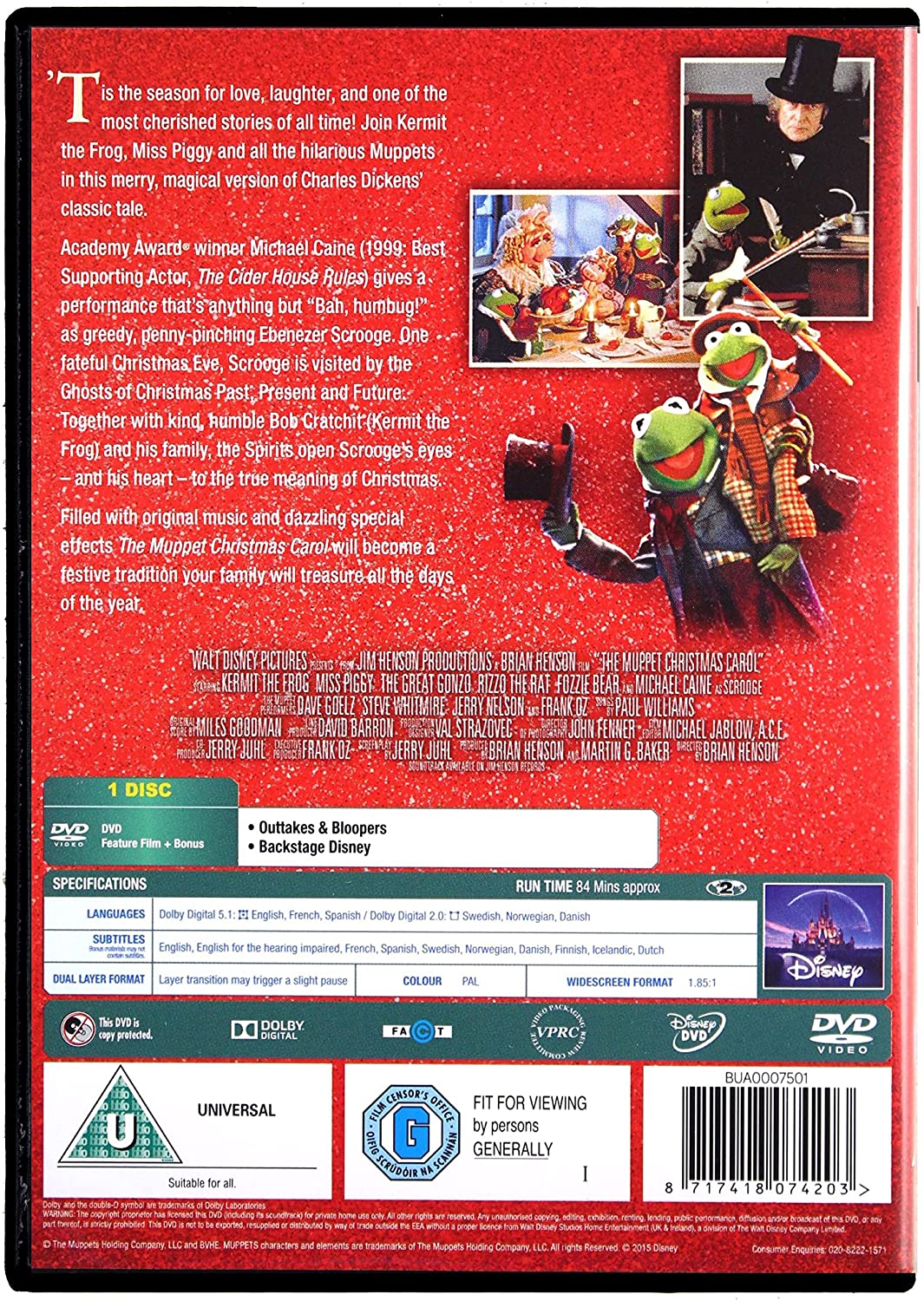 The Muppet Christmas Carol [DVD]