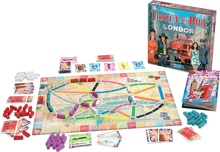 Days of Wonder | Ticket to Ride London Board Game | Ages 8+ | For 2 to 4 players | Average Playtime 10-15 Minutes