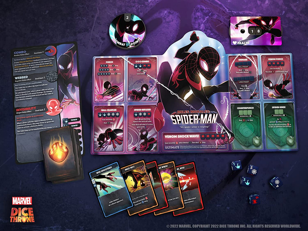Marvel Dice Throne - 4-Hero Box (Scarlet Witch, Thor, Loki, Spider-Man)