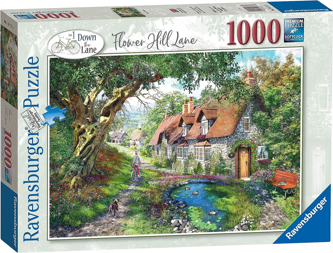 Ravensburger No.1 Flower Hill Lane 1000 Piece Jigsaw Puzzle for Adults & Kids