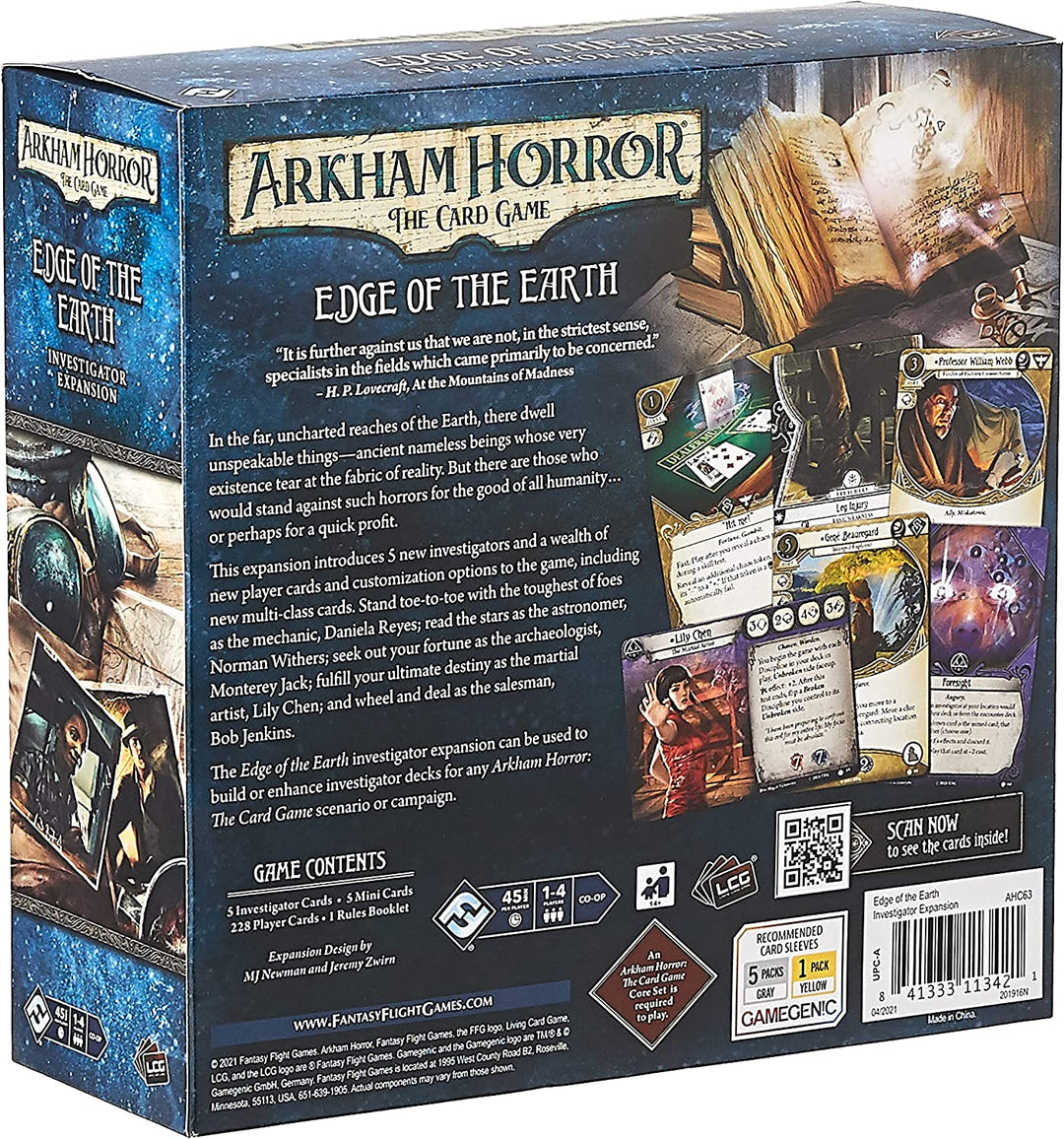 Arkham Horror The Card Game: Edge of the Earth Investigators Expansion