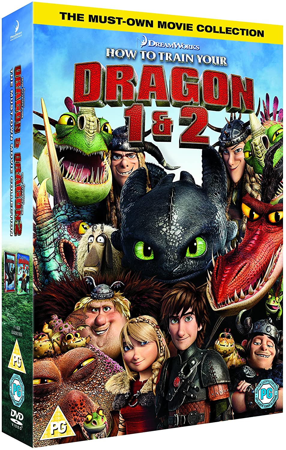 How To Train Your Dragon 1 & 2 Box Set - Family/Adventure [Blu-ray]