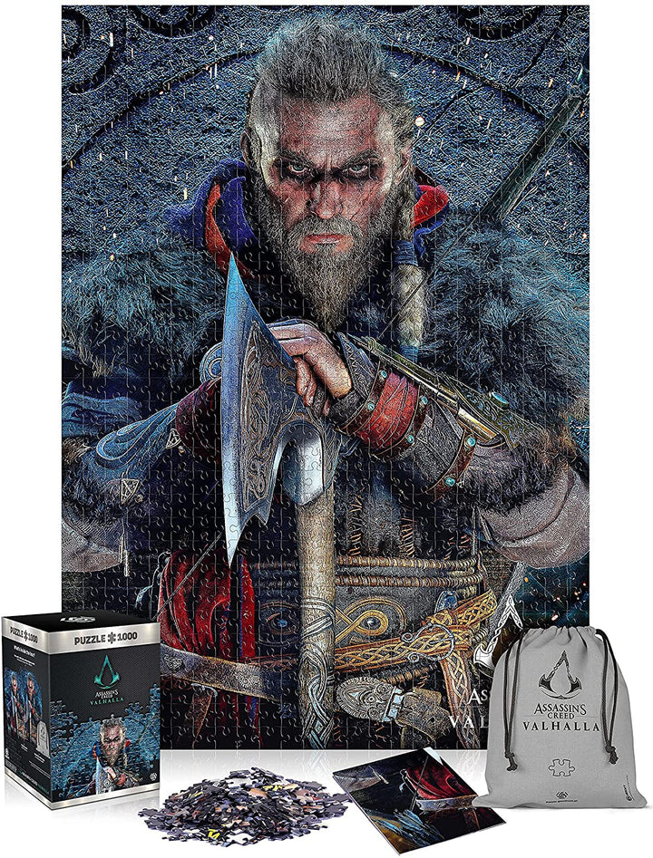 Assassin's Creed Valhalla Eivor | 1000 Piece Jigsaw Puzzle | includes Poster and