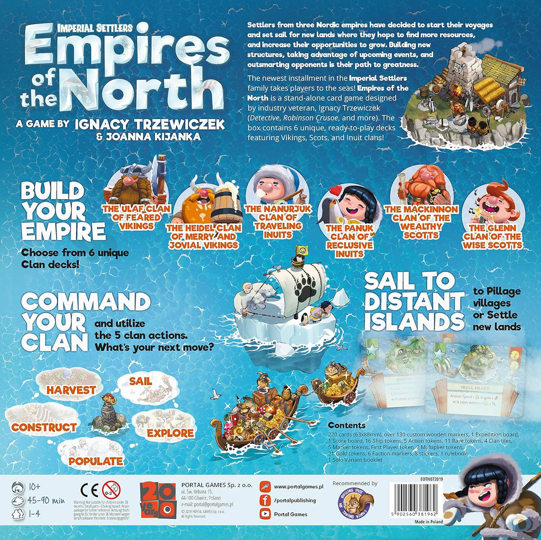 Portal Games POG023 Imperial Settlers: Empires of The North, Mixed Colours