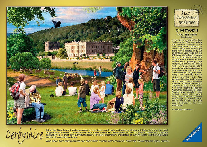 Ravensburger Picturesque Landscapes No.7 Derbyshire - Chatsworth & Dovedale 2x 500 Piece Jigsaw Puzzles
