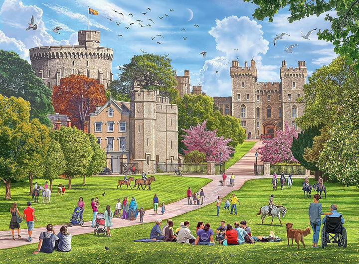 Ravensburger Happy Days Royal Residences 4X 500 Piece Jigsaw Puzzle for Adults & Kids