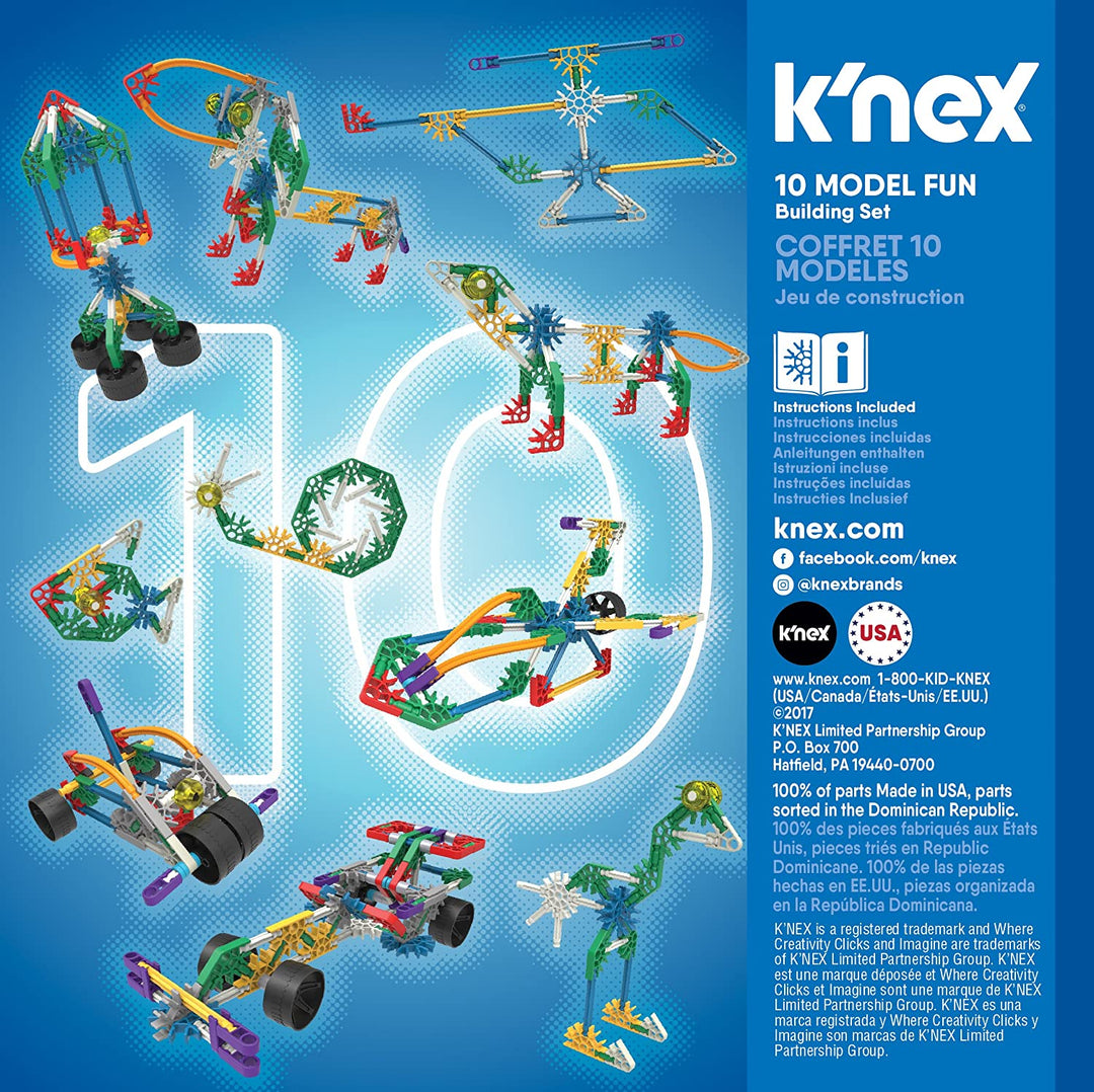 Knex Imagine 10 Model Building Fun Set for Ages 7+ Engineering Education Toy 126
