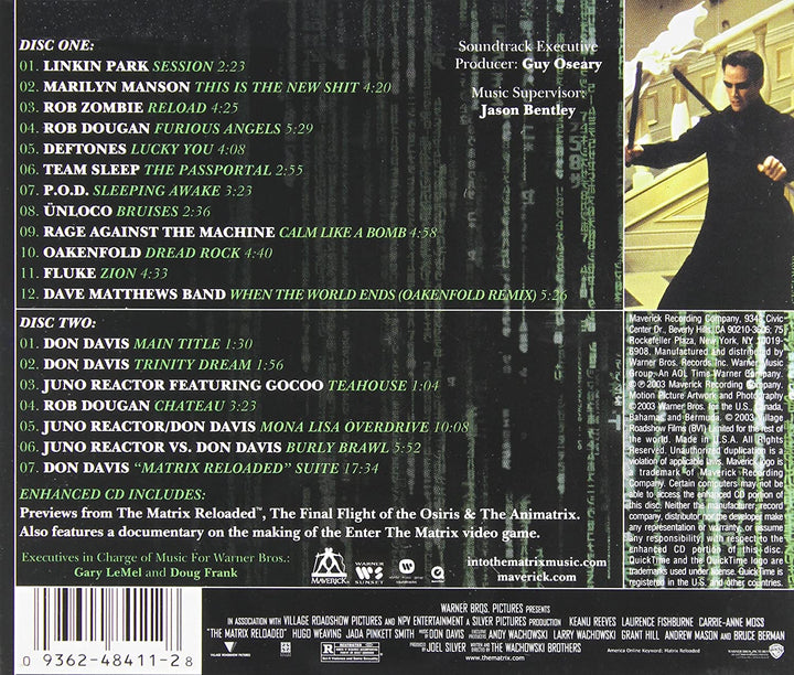 The Matrix Reloaded: The Album (U.S. 2 CD Set-Enh'd-PA Version) [Audio CD]