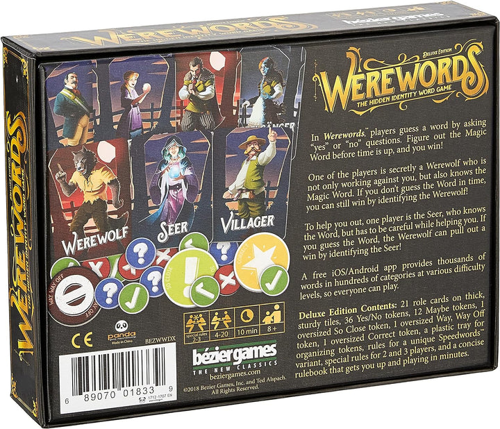 Bezier Games BEZWWDX Werewords Deluxe, Mehrfarbig