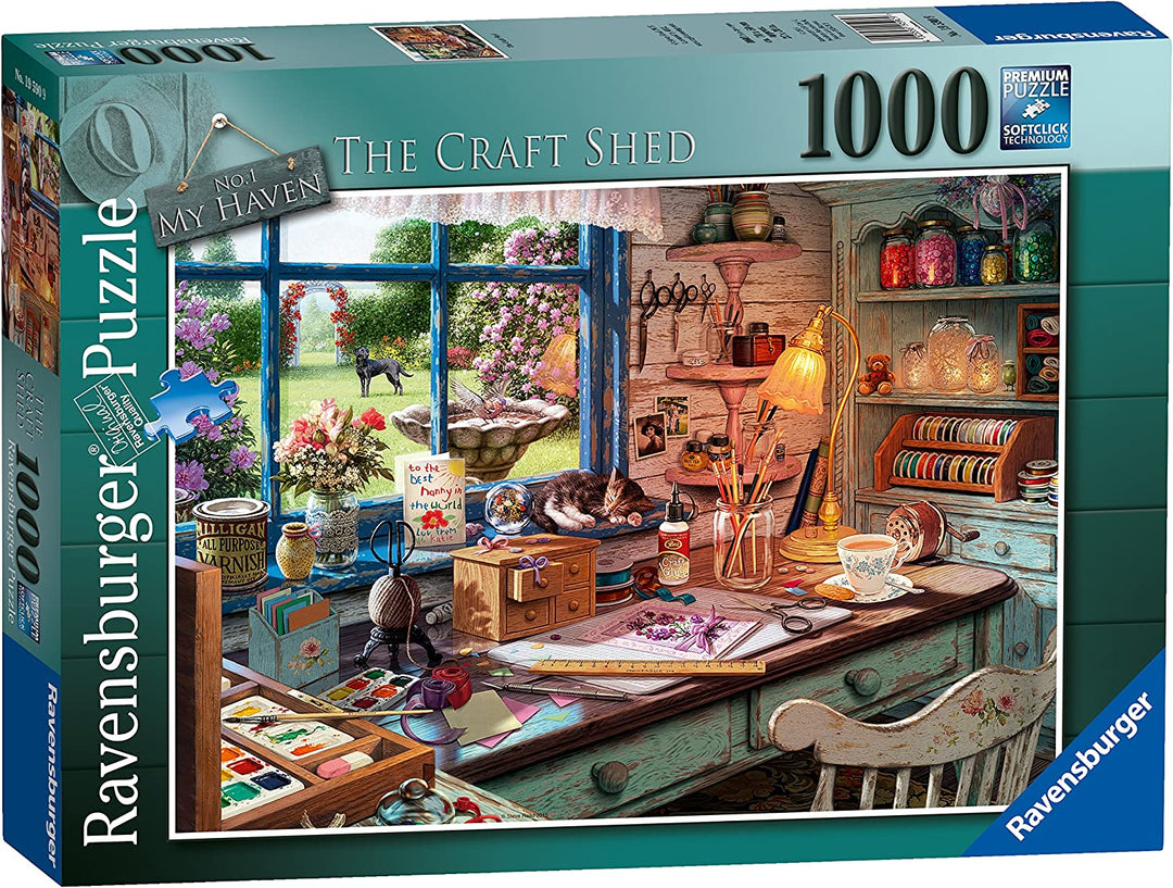 Ravensburger 19590 My Haven No.1, The Craft Shed, 1000pc