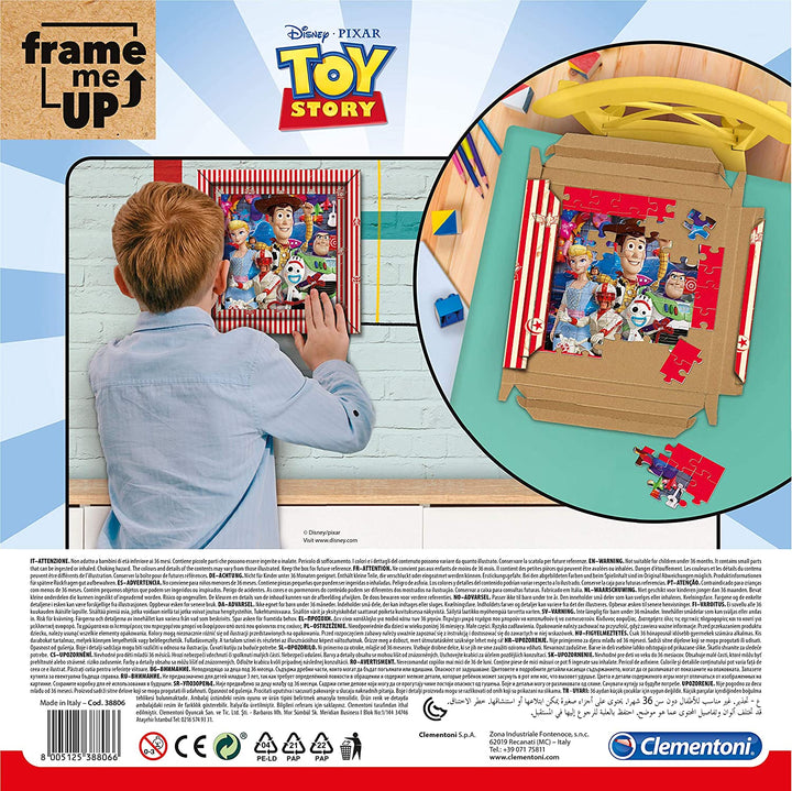 Clementoni - 38806 - Frame Me Up puzzle for children - Disney Toy Story 4 - 60 pieces - Made in Italy - Ages 6 Years Plus