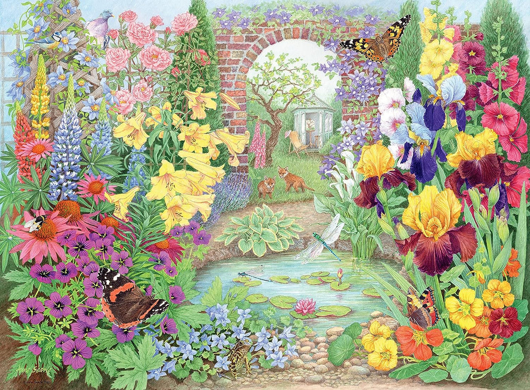 Ravensburger Happy Days Glorious Gardens 4X 500 Piece Jigsaw Puzzle for Adults & Kids