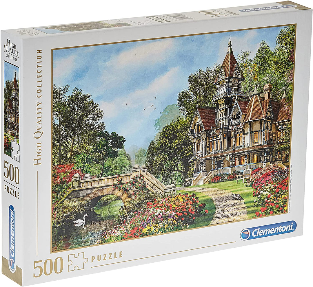 Clementoni 35048 Collection Puzzle for Adults and Children Old waterway cottage 500 Pieces